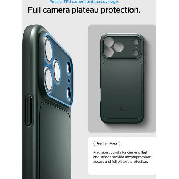 Spigen Thin Fit MagSafe kryt iPhone 18 Pro/17 Pro abys green - Puzdra - Obrázok 485af4b9f4d845c799aa28ea74f71c97