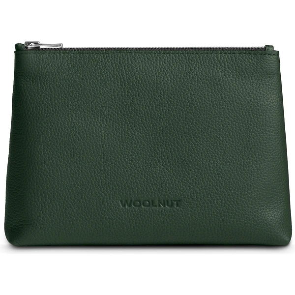 Woolnut Leather Pouch kožené púzdro tmavo zelené - Organizéry - Hlavný obrázok