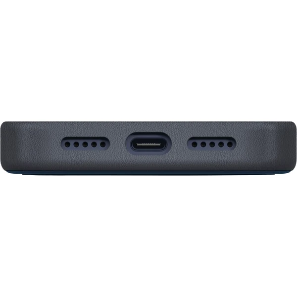 UNIQ Lyden DS Premium Leatherette MagClick MagSafe kryt iPhone 17 Pro Steel Blue - Puzdra - Obrázok 486f7cf30ac94fa492372766306a9615