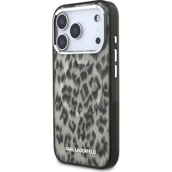 Karl Lagerfeld IML Leopard MagSafe kryt iPhone 17 Pro hnedý - Puzdra - Obrázok 487e9aee165f423e98f419094e901de4