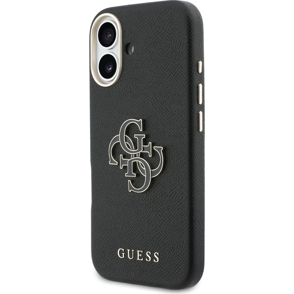 Guess PU Resin Logo kryt iPhone 17 čierny - Puzdra - Obrázok 4887cd042e47488c86a3dd9a83ee96af