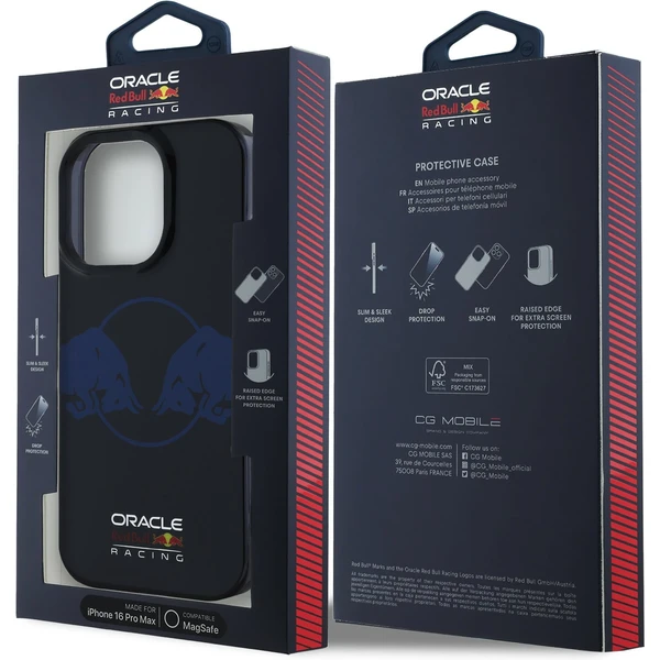 Oracle Red Bull Racing PC/TPU Two Bulls Magsafe kryt iPhone 16 Pro Max modrý - Puzdra - Obrázok 4894236142b94a7280f91a608bc53f4a
