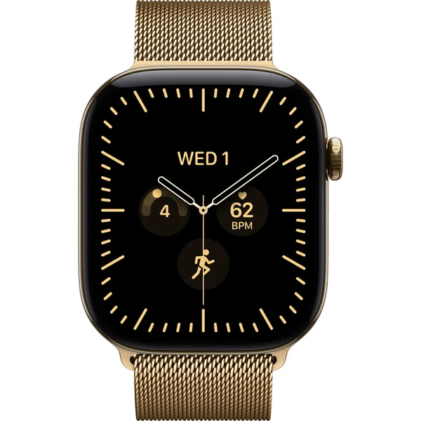 Apple Watch Series 12 Cellular (46mm) Zářivě zlatý titan se zářivě zlatým milánským tahem S/M - Inteligentné hodinky - Obrázok 4895183b7c174f6cbac29f28ac76e1a6