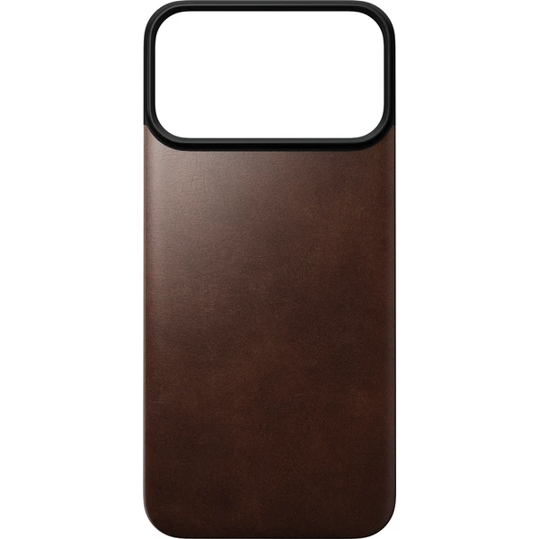 Nomad Magnetic Leather Back (Horween) MagSafe kožený kryt iPhone 17 Pro Max/18 Pro Max Rustikálny - Puzdra - Obrázok 489fd1a079c54bdf9dda8364ee4917d5