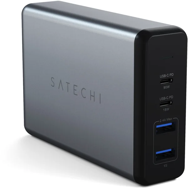 Satechi 108W USB-C PD cestovní nabíječka vesmírně šedá - Nabíjačky - Hlavný obrázok