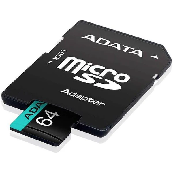 ADATA Premier Pro microSDXC 64GB + SD adaptér - Pamäťové karty - Obrázok 48KVF00101