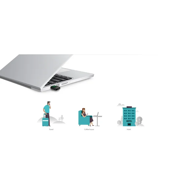 TP-Link Archer T2U WiFi USB adaptér - Sieťové karty - Obrázok 48QFF00101