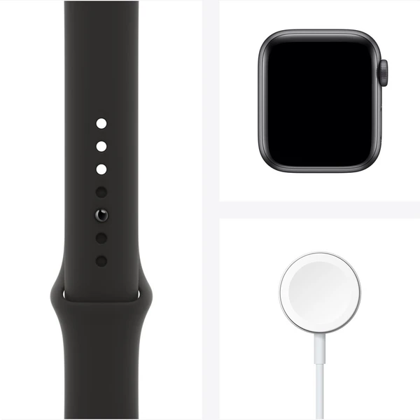 Apple Watch SE 44mm vesmírne šedý hliník s čiernym športovým remienkom (Ďalšia) - Inteligentné hodinky - Obrázok 48S1500301