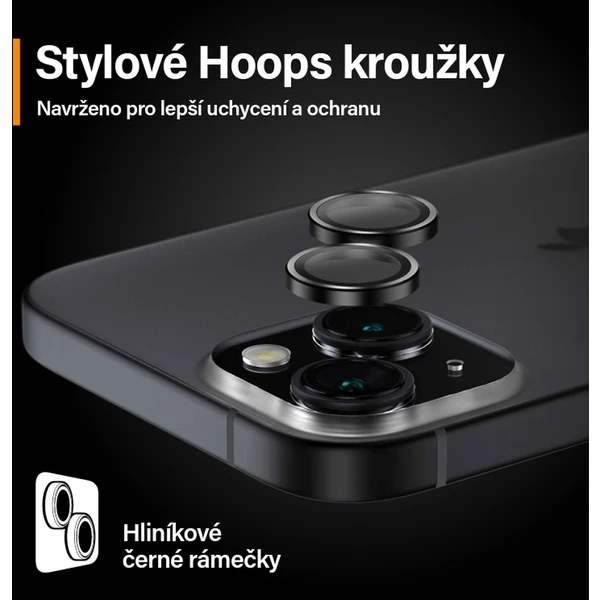 PanzerGlass HoOps ochranné krúžky Apple iPhone 15/15 Plus - Ochranné fólie a sklo - Obrázok 48TS100501