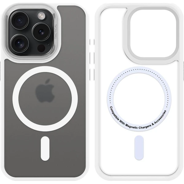 Tactical MagForce Hyperstealth 3.0 Kryt pre Apple iPhone 15 Pro Snow White - Puzdra - Obrázok 48a818012b1b4cf7a62db1639f688d8a