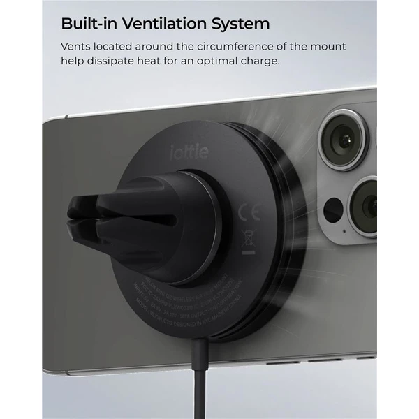iOttie Velox MagSafe Qi2 Wireless Air Vent Mount držiak do auta čierny - Držiaky - Obrázok 48e3e7874aac4f62ae2e0d9390b17e24