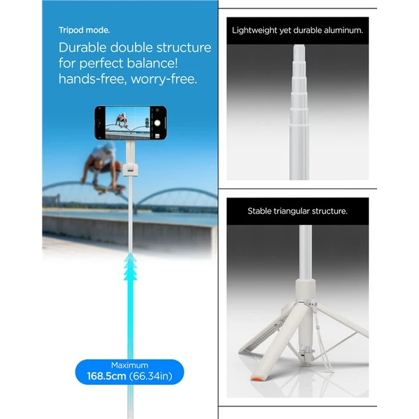 Spigen Selfie Stick MagSafe+ Tripod selfie tyč béžová - Držiaky - Obrázok 48eb95b9ffc646509962de4be931932b