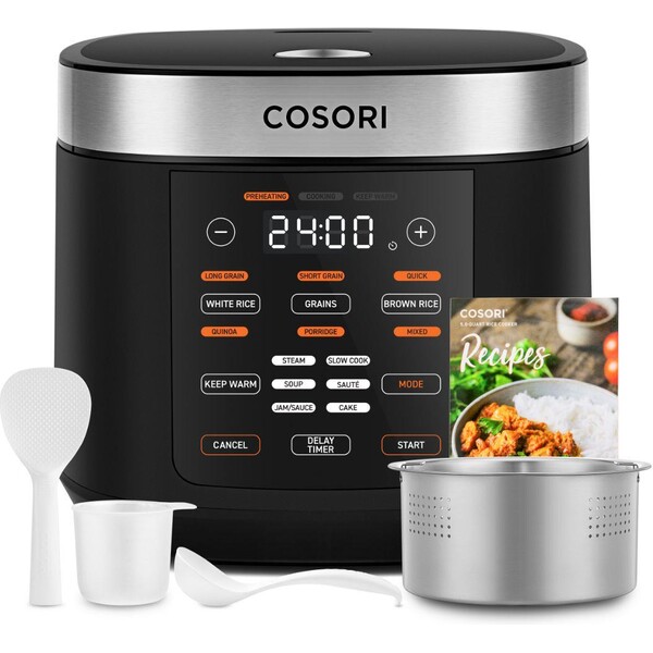 Cosori Multicooker CRC multifunkčný hrniec a ryžovar 5L čierny