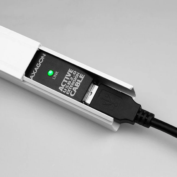 AXAGON ADR210 USB-A/USB-A predlžovací kábel 10m čierny - Káble a redukcie - Obrázok 493V000501