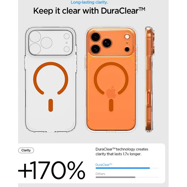 Spigen Ultra Hybrid MagSafe kryt iPhone 17 Pro priehľadná oranžová - Puzdra - Obrázok 4945fe61365f4820b0d125e8a1a0b16c