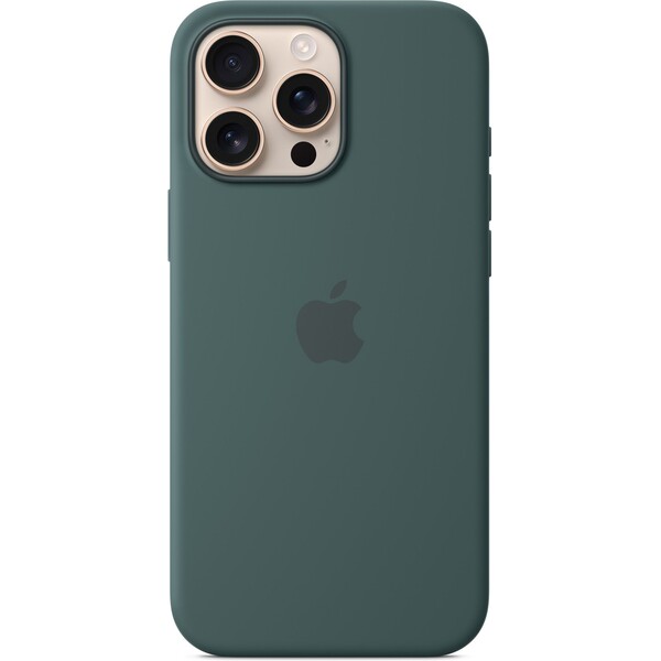 Apple silikónový kryt s MagSafe na iPhone 16 Pro Max jazerne zelený