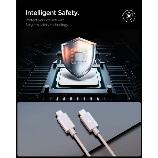 Spigen Essential USB-C/USB-C napájací kábel 60W 2m biely - Káble a redukcie - Obrázok 497b553df9f14e59a17eb9ec4219c430