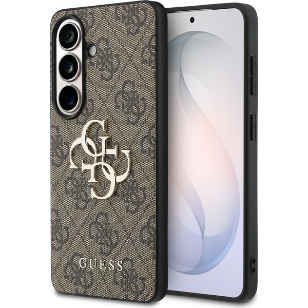 E-shop Obal Guess PU 4G Metal Logo pre Samsung Galaxy S26+ hnedý