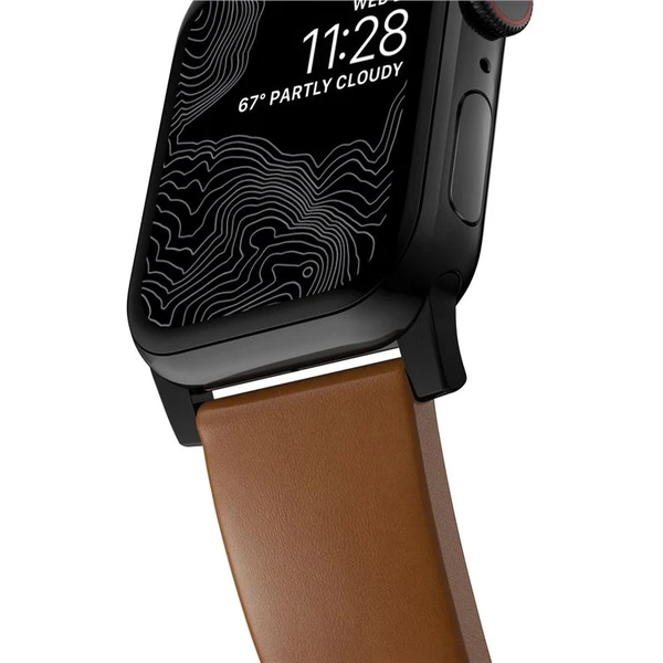 Nomad Modern Band remienok Apple Watch 46mm/49mm hnedá/čierna - Remienky - Obrázok 4989990fbd0145e2a92d4137d2c81208