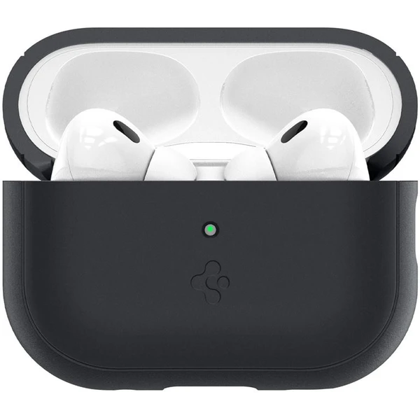 Spigen Silicone Fit puzdro s pútkom Apple AirPods Pro (2nd Gen) čierne/limetkové - Puzdra - Obrázok 49C5000L01