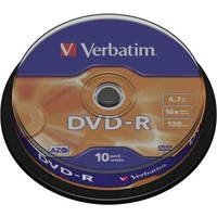 VERBATIM DVD-R(10 ks)Spindle/General Retail/16x/4.7GB - Optické disky