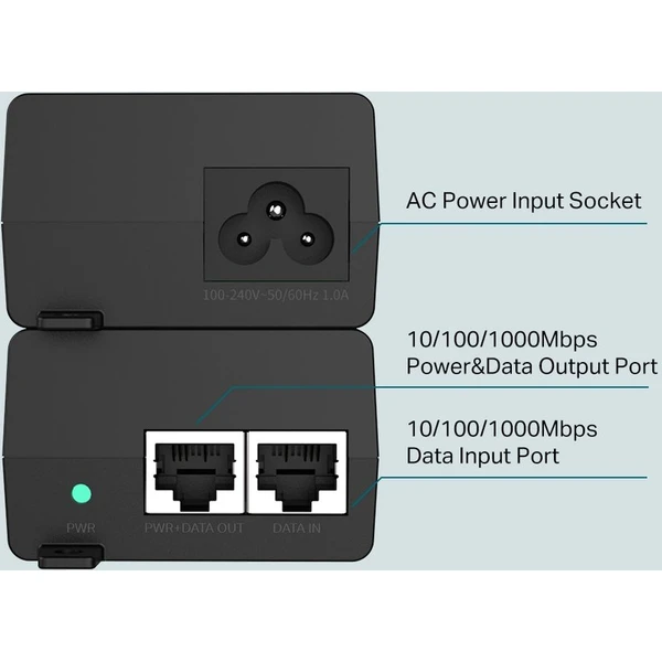 TP-Link TL-POE160S injektor čierny - Injektory - Obrázok 49XY600301