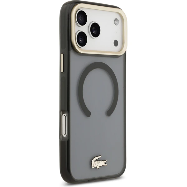 Lacoste PC/TPU Frosted Finish Gold Logo MagSafe kryt iPhone 17 Pro Max čierny - Puzdra - Obrázok 49a0b445e3d14ef78a647efd27a3d6e9