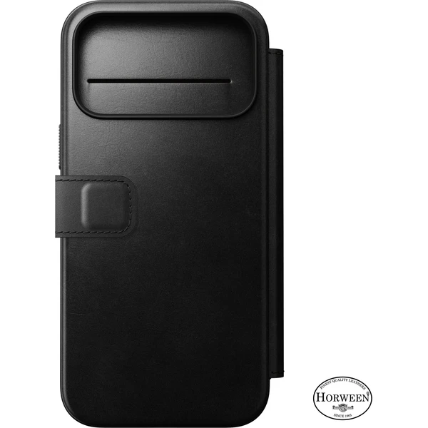 Nomad Modern Leather Folio (Horween) MagSafe kožené pouzdro iPhone 18 Pro Max Black - Puzdra - Obrázok 49a993e531e3457592b726019a210458