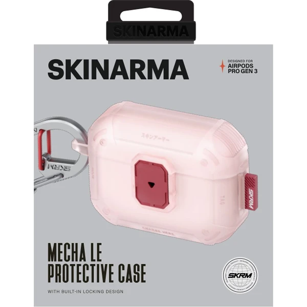 SKINARMA Mecha LE (Lock Edition) puzdro AirPods Pro 3 svetlo ružové - Puzdra - Obrázok 49d8210c6ecc4fbaa64024dfac97e3f5