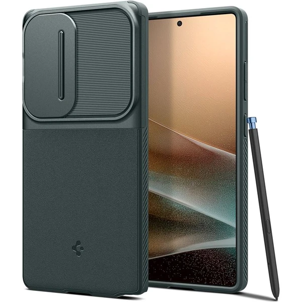 Spigen Optik Armor kryt Samsung Galaxy S25 Ultra zelený - Puzdra - Obrázok 49db24b3e211468d8475ee8902e7db1b
