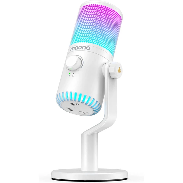 Maono DM30RGB mikrofón biela - Mikrofóny - Hlavný obrázok