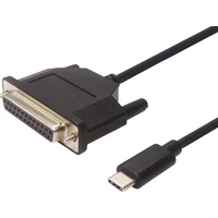 PremiumCord USB-C/LPT redukcia 1,5m čierna - Káble a redukcie
