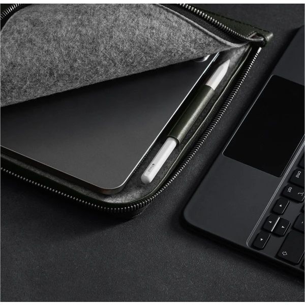 Woolnut kožené puzdro Folio iPad Pro 12,9"/iPad Pro 13"/iPad Air 13" tmavozelené - Puzdra - Obrázok 4ALR100501