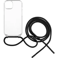 FIXED Pure Neck kryt s čiernou šnúrkou na krk pre Apple iPhone 14 - Puzdra