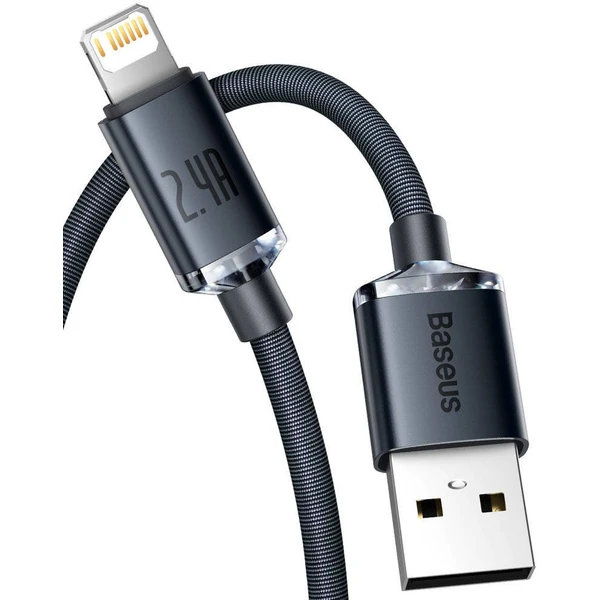 Baseus CAJY000001 Crystal Shine Series Dátový Kábel USB - Lightning 20W 1,2m Black - Káble - Obrázok 4ARL100501