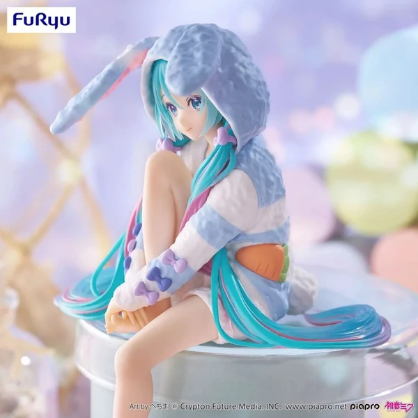 Figúrka Furyu Hatsun Miku Noodle Stopper - Hatsun Miku Rabbit Ear Hood Pajama Blue Color Ver. 14 c - Figúrky - Obrázok 4BKN000K01