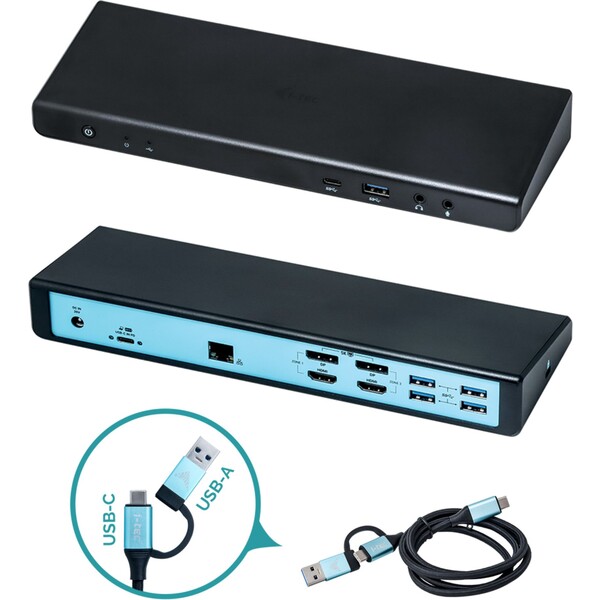 i-tec USB/USB C Professional Dual 4K Display 100W dokovacia stanica