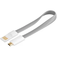 PremiumCord Kábel micro USB 2.0, A-B 0,2m magnetický, sivá - Káble