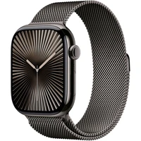 Apple Watch 49/46/45/44mm bridlicovo šedý milánsky ťah S/M - Remienky