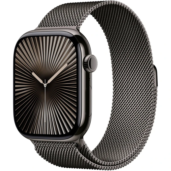 Apple Watch 49/46/45/44mm bridlicovo šedý milánsky ťah S/M - Remienky - Hlavný obrázok