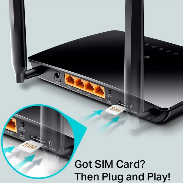 TP-Link Archer MR200 Wi-Fi 5 router čierny - Wi-Fi routery - Obrázok 4CQFF00101