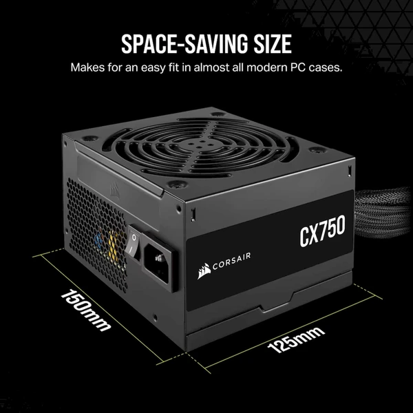 Corsair CX750 750W - Zdroje - Obrázok 4CRK000K01