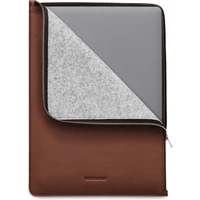Woolnut Leather Folio kožené puzdro MacBook Pro 16" hnedé - Puzdra