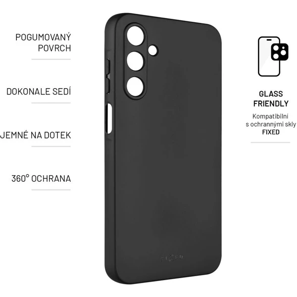 FIXED Story silikónový kryt Samsung Galaxy A25 5G čierny - Puzdra - Obrázok 4DJ2000P01