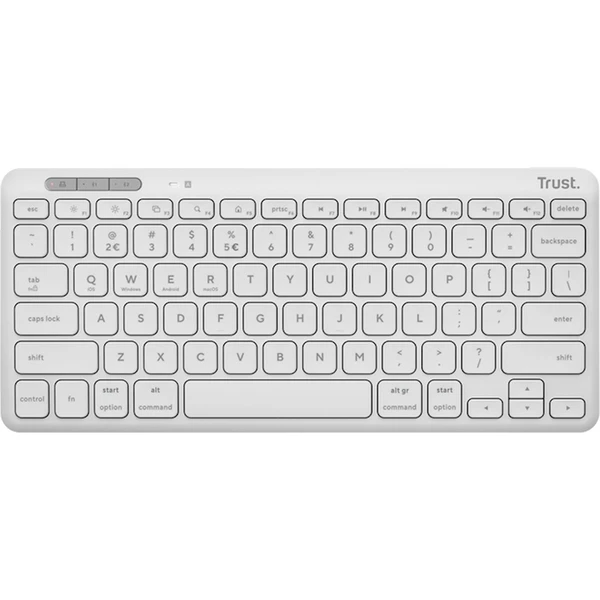 Trust Lyra Compact (US) biela - Klávesnice - Hlavný obrázok