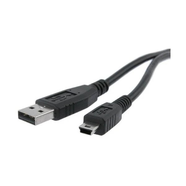 PremiumCord USB-A/MiniUSB-B kábel 0,5m čierny - Káble a redukcie - Hlavný obrázok