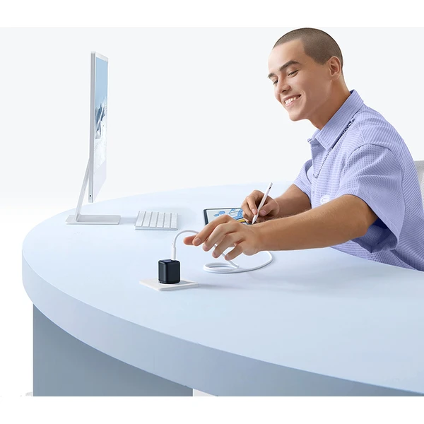 Rýchlonabíjačka do siete Baseus PicoGo GaN 45W USB-C PD čierna - Nabíjačky - Obrázok 4EGE000L01