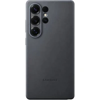 Samsung Kindsuit Case kryt z vegánskej kože Galaxy S25 Ultra čierny - Puzdra