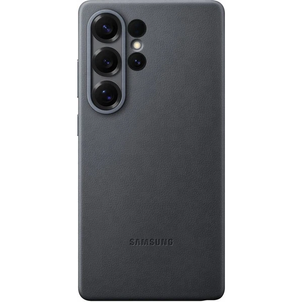 Samsung Kindsuit Case kryt z vegánskej kože Galaxy S25 Ultra čierny - Puzdra - Hlavný obrázok