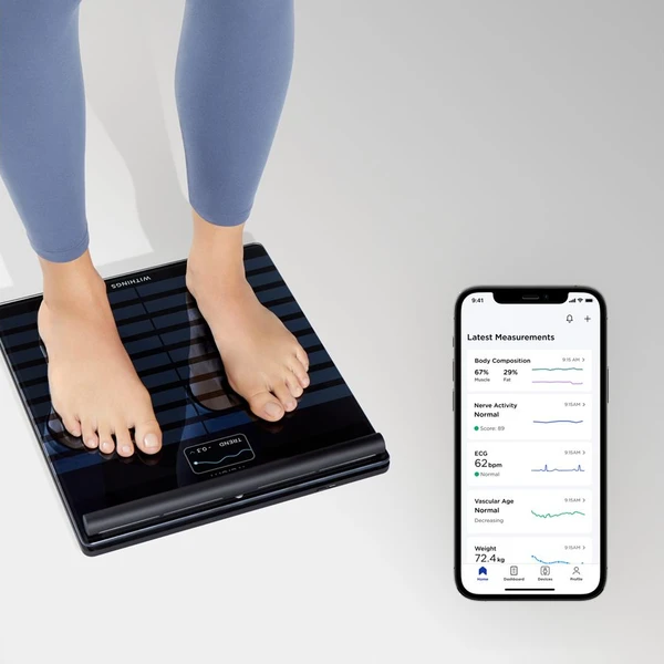 Withings Body Scan Connected Health Station - Black - Inteligentné váhy - Obrázok 4FHP100501